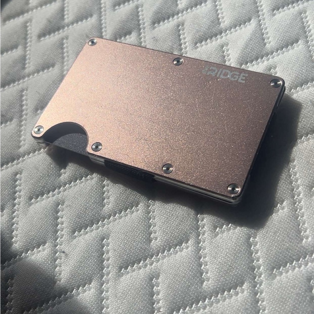 Rose Gold Ridge Wallet - Picture 4 of 7
